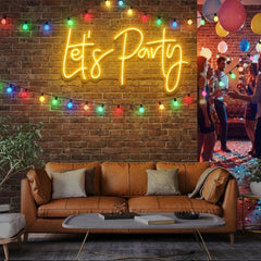 Let's Party Led Neon Sign Light