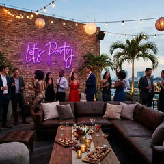 Let's Party Led Neon Sign Light