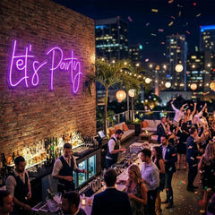 Let's Party Led Neon Sign Light