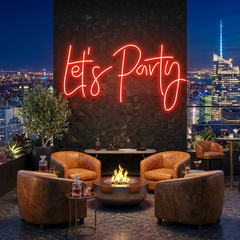 Let's Party Led Neon Sign Light