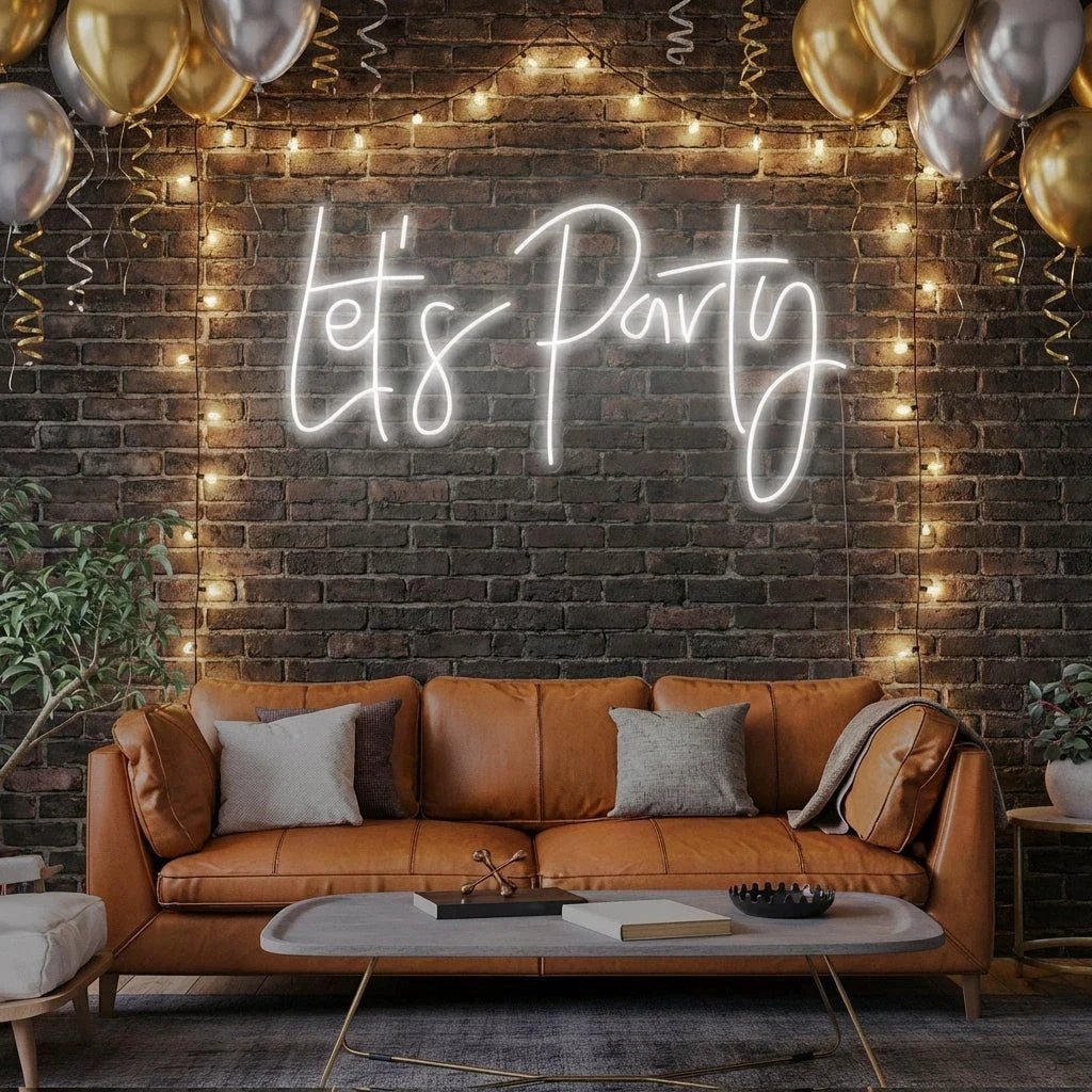Let's Party Led Neon Sign Light