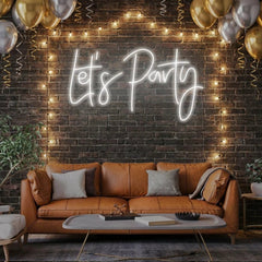 Let's Party Led Neon Sign Light