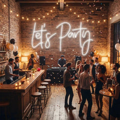 Let's Party Led Neon Sign Light