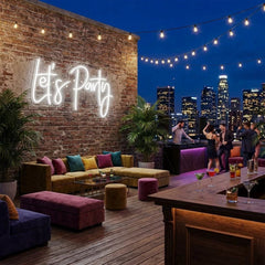 Let's Party Led Neon Sign Light