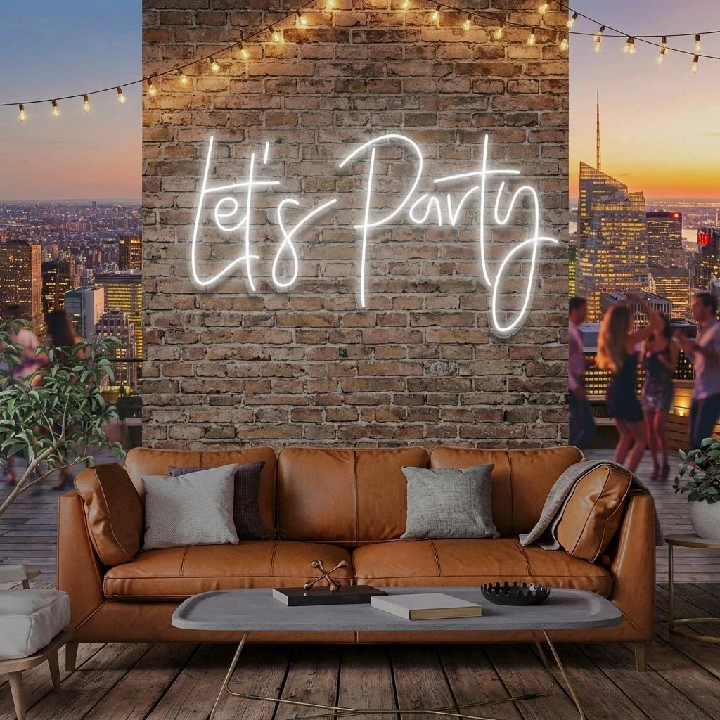 Let's Party Led Neon Sign Light