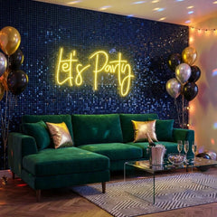 Let's Party Led Neon Sign Light