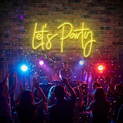 Let's Party Led Neon Sign Light