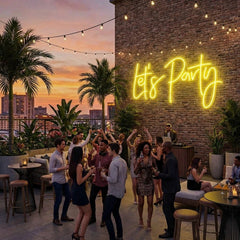 Let's Party Led Neon Sign Light