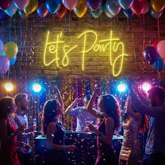 Let's Party Led Neon Sign Light
