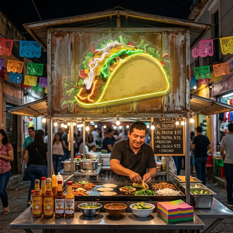Let’s Taco’Bout It LED Neon Sign Light Pop Art