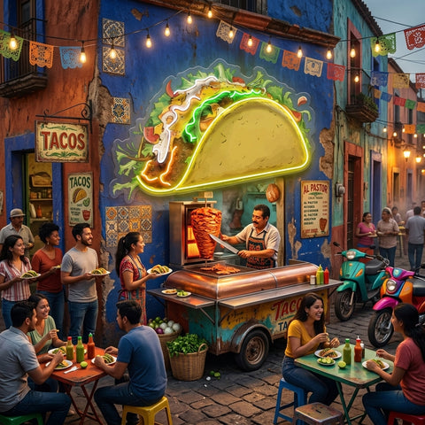 Let’s Taco’Bout It LED Neon Sign Light Pop Art