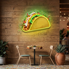 Let’s Taco’Bout It LED Neon Sign Light Pop Art