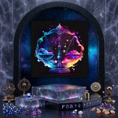 Libra Zodiac Horoscope Neon Sign