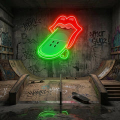 Lip Skateboard Artwork Led Neon Sign Light