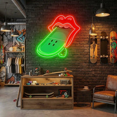Lip Skateboard Artwork Led Neon Sign Light