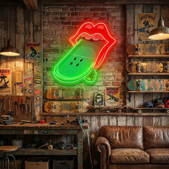 Lip Skateboard Artwork Led Neon Sign Light