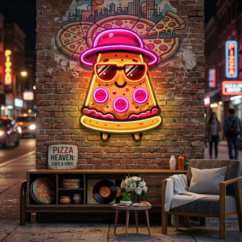 Little Cool Pizza LED Neon Sign Light Pop Art