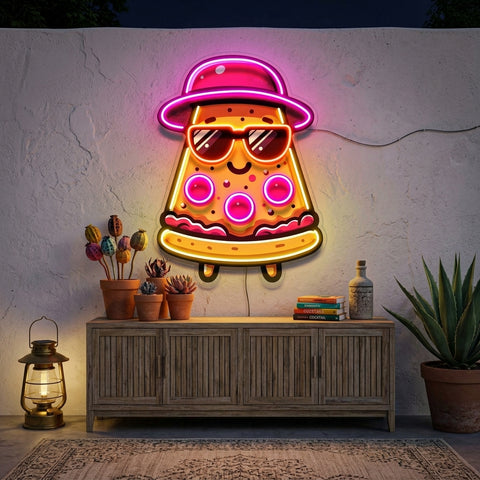 Little Cool Pizza LED Neon Sign Light Pop Art