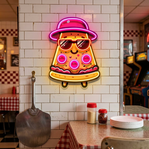 Little Cool Pizza LED Neon Sign Light Pop Art