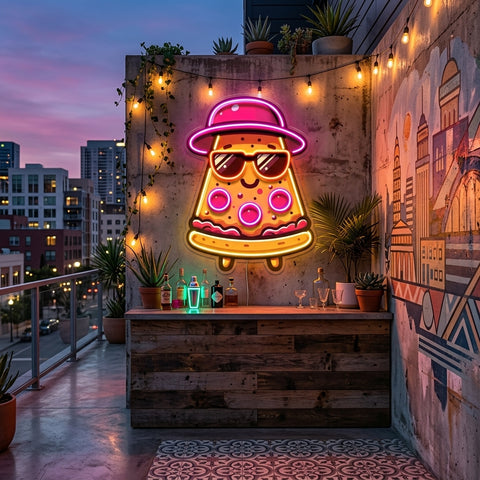 Little Cool Pizza LED Neon Sign Light Pop Art