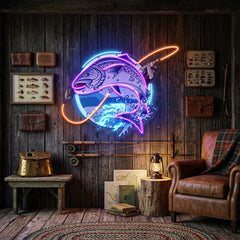 Little Fisherman LED Neon Sign Light Pop Art