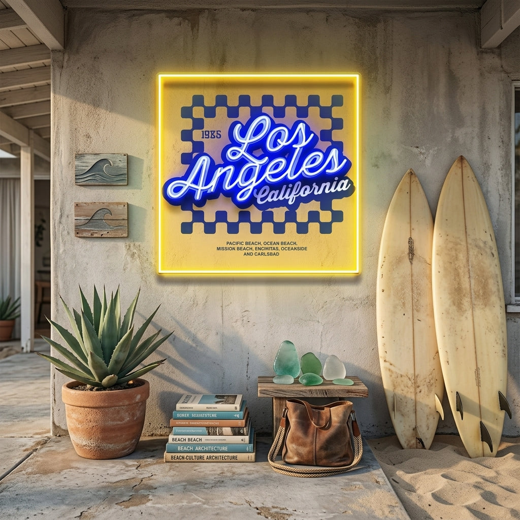 LosAngeles LED Neon Sign Light Pop Art
