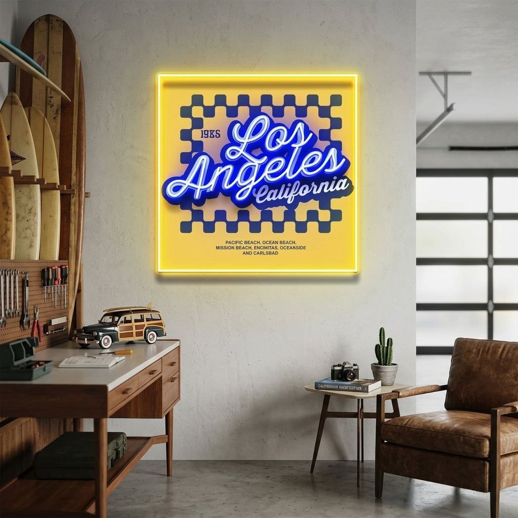 LosAngeles LED Neon Sign Light Pop Art