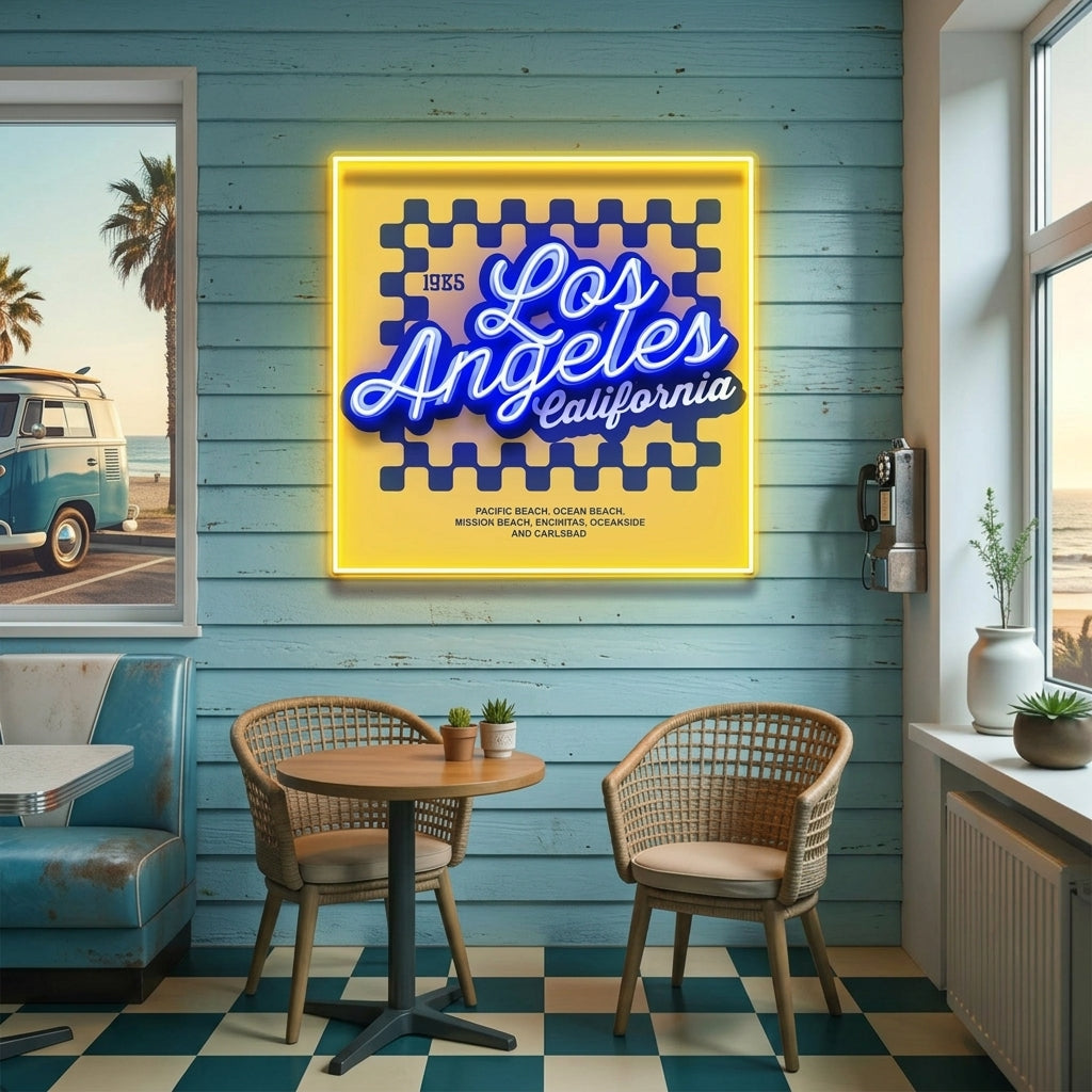 LosAngeles LED Neon Sign Light Pop Art