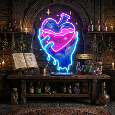 Love Elixir LED Neon Sign Light Pop Art