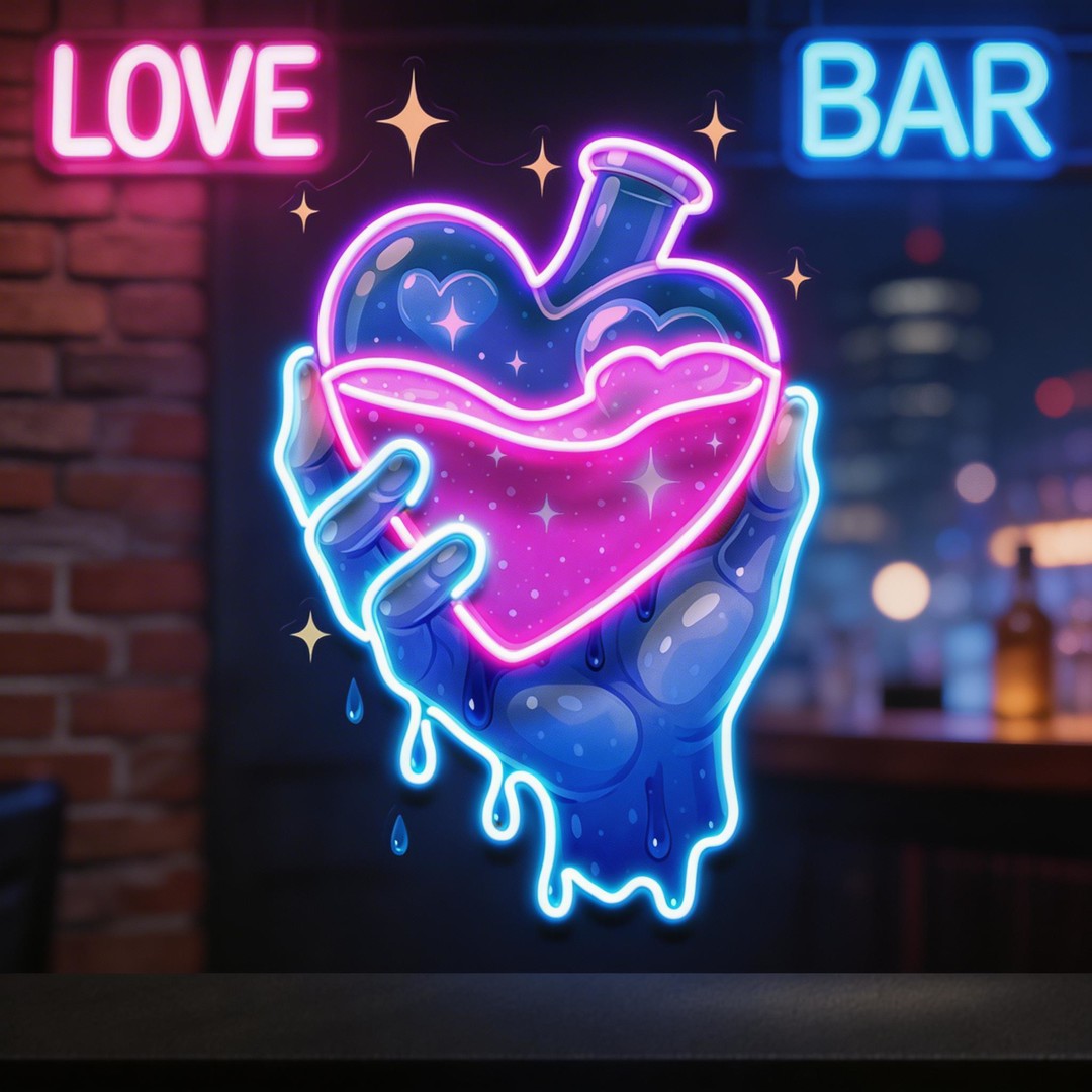 Love Elixir LED Neon Sign Light Pop Art