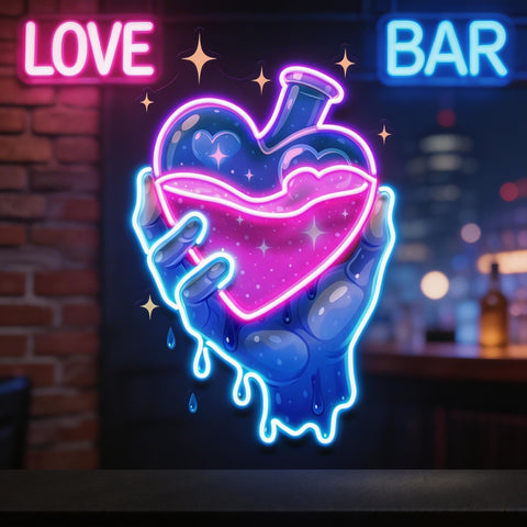 Love Elixir LED Neon Sign Light Pop Art