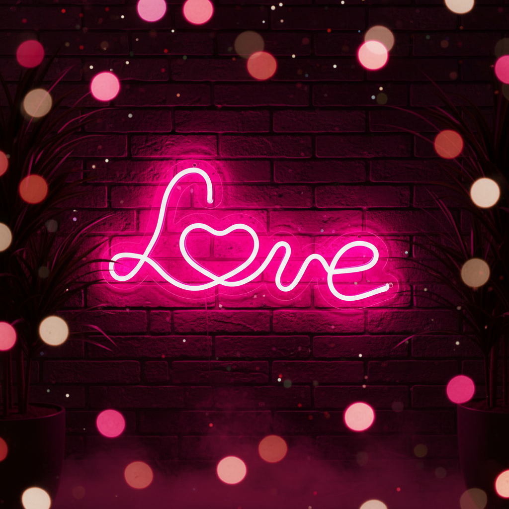 Love Neon Sign Mirror Neon Sign