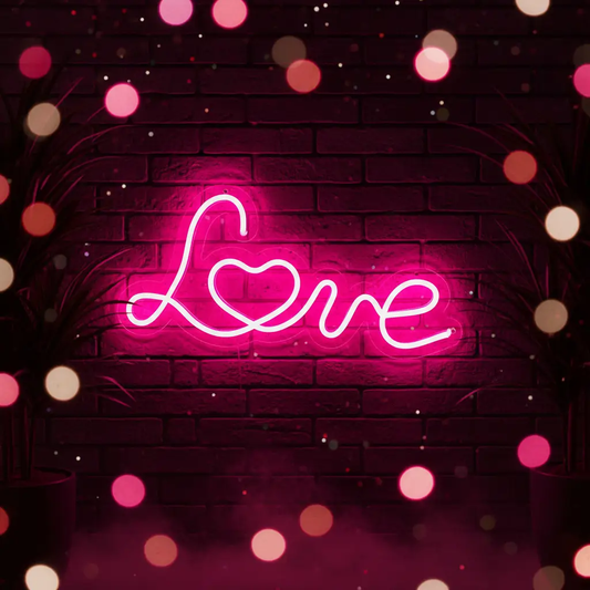 Love Neon Sign Mirror Neon Sign