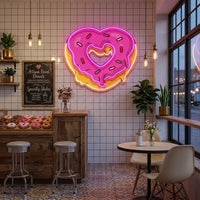 Love Doughnut Cream LED Neon Sign Light Pop Art