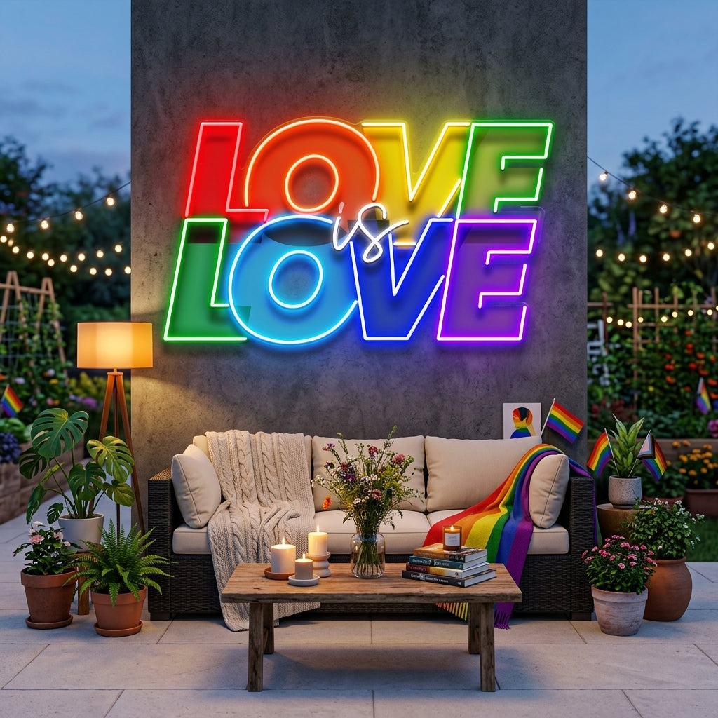 Love Is Love LED Neon Sign Light Pop Art