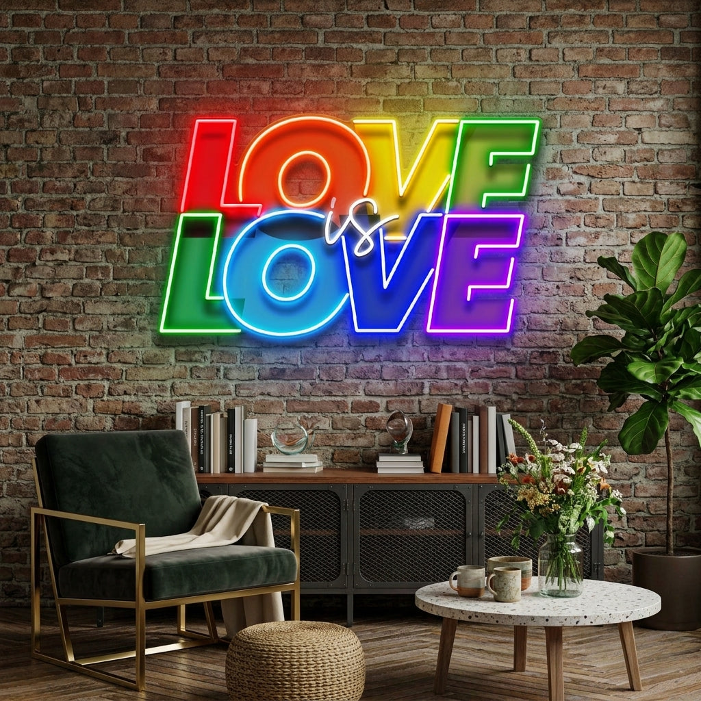 Love Is Love LED Neon Sign Light Pop Art