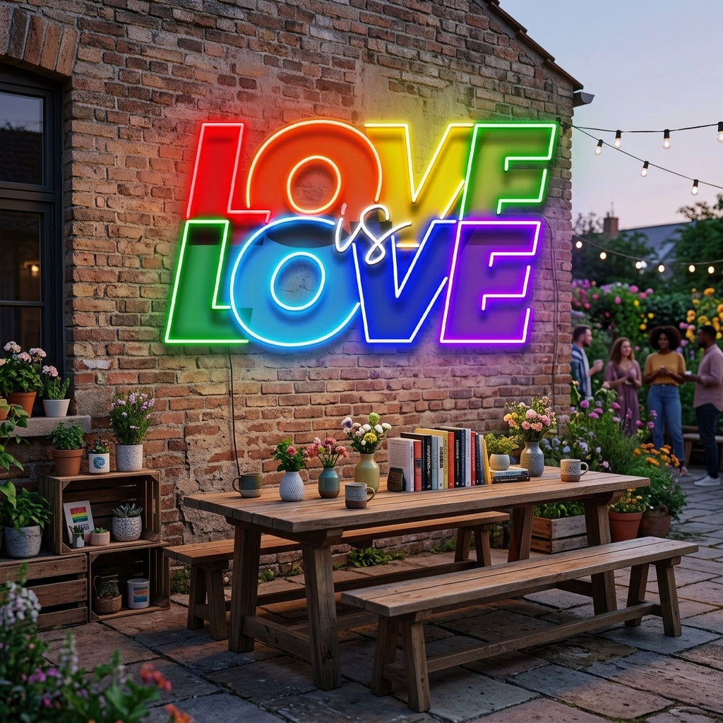 Love Is Love LED Neon Sign Light Pop Art