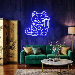 Lucky Cat Led Neon Sign Light
