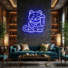 Lucky Cat Led Neon Sign Light