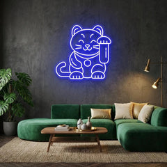 Lucky Cat Led Neon Sign Light