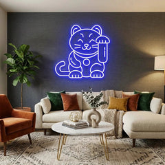 Lucky Cat Led Neon Sign Light