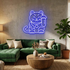 Lucky Cat Led Neon Sign Light