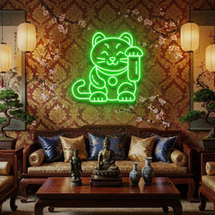 Lucky Cat Led Neon Sign Light