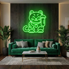 Lucky Cat Led Neon Sign Light