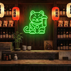 Lucky Cat Led Neon Sign Light