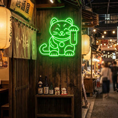 Lucky Cat Led Neon Sign Light