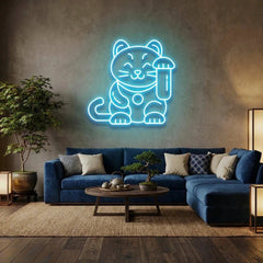 Lucky Cat Led Neon Sign Light