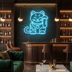 Lucky Cat Led Neon Sign Light