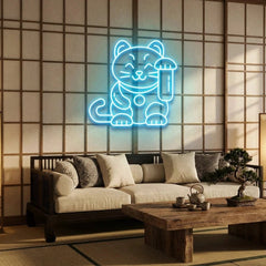 Lucky Cat Led Neon Sign Light