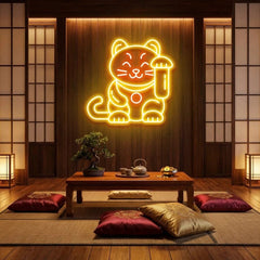 Lucky Cat Led Neon Sign Light